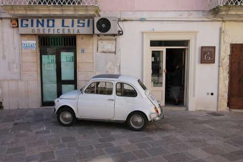 Fiat500 Oldtimer Auto Vehicle Nostalgia Italy