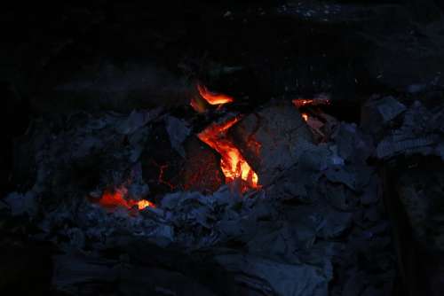 Fire Blue Flame Hot Texture Heat