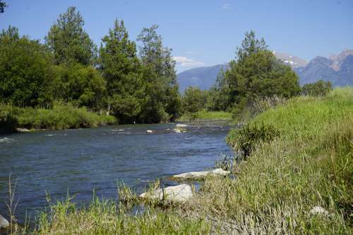 Flathead River Montana National Bison Refuge Nature