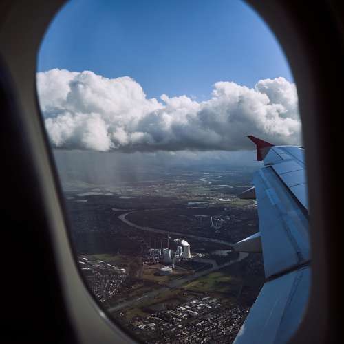 Flight Clouds Aircraft Landing Main Landscape