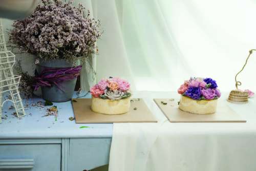 Flowers Kobo Cake Making Healing Sediment