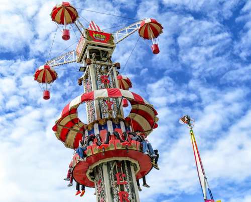 Funfair Brean Brean Leisure Park Fun Fair Sky Tower