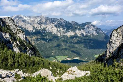 Germany Berchtesgaden Nature Landscape Alpine Lake