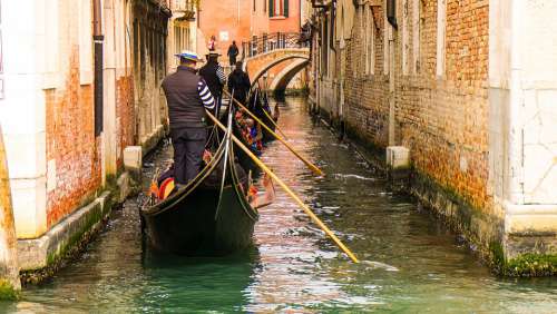 Gondolas Venice Channel Gondoliers Tourism