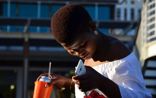 Human Black Girl Young Face Woman