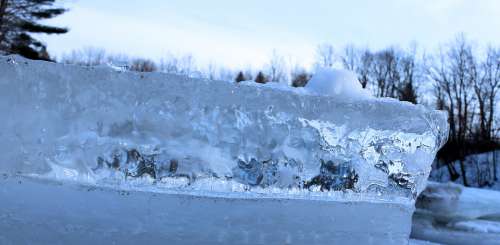 Ice Winter River