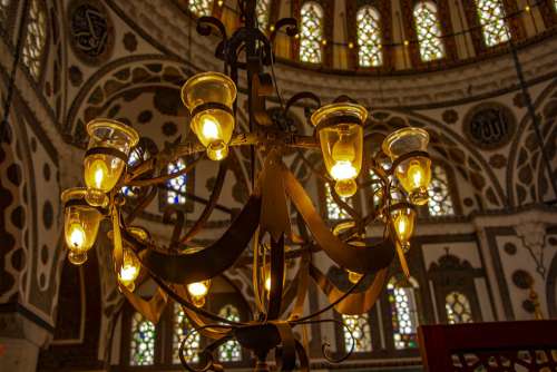 Istanbul Cami Turkey City Light Beautiful Detail
