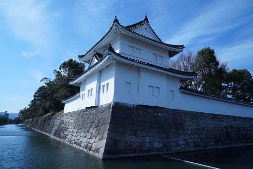 Japanese Castle Historical Site Ancient Moat