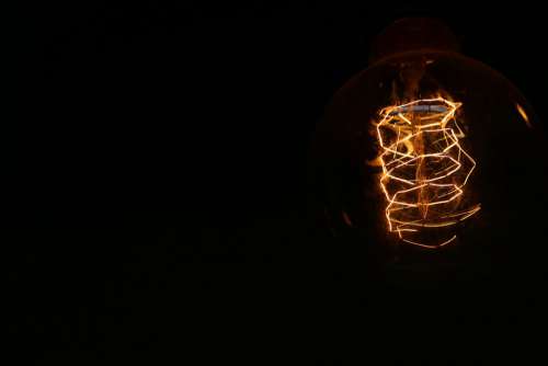 Light Dark Darkness Energy Bulb Lighting Night