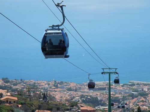 Madeira Funchal Portugal Sea Funicular Ocean