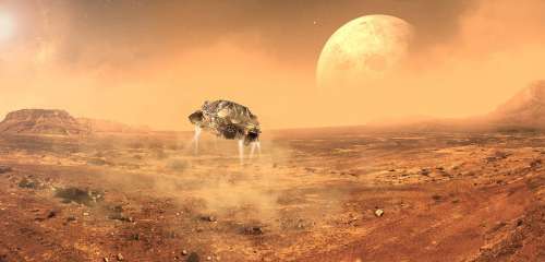 Mars Space Planet Fantasy Nasa Satellite Sun