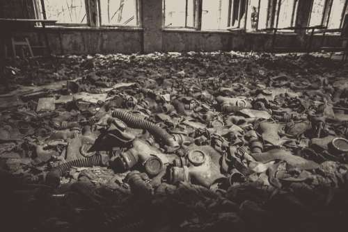Mask Chernobyl Explosion Pripyat Ukraine Abandoned