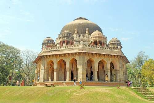 Mausoleum Garden Lodhi Mughal Historical India