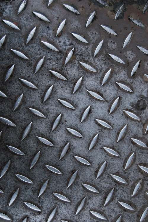 Metal Pattern Surface Grey
