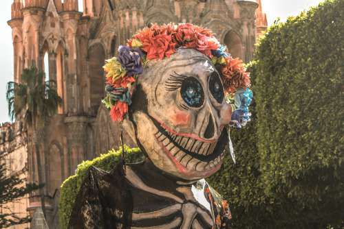 Mexico Catrina Celebration Skull Death Skeleton