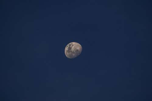 Moon Sky Night Space Landscape