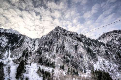 Mountain Kaprun Austria Mountains Landscape Snow