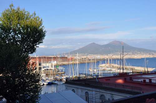 Naples Italy Tourism Vesuvius Sea Culture City