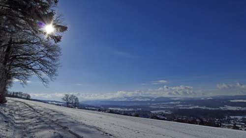 Nature Sun Landscape Snow Höhenweg Alpine Clouds