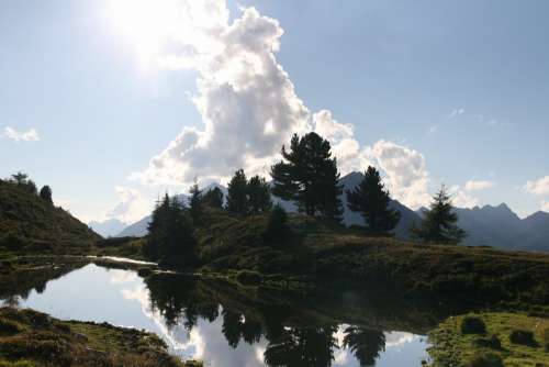 Nature Lake Landscape Sky Reflections Mood Alpine