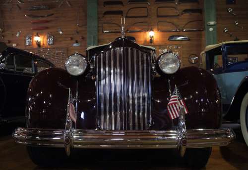 Old Car Antique Packard Retro Vintage Classic