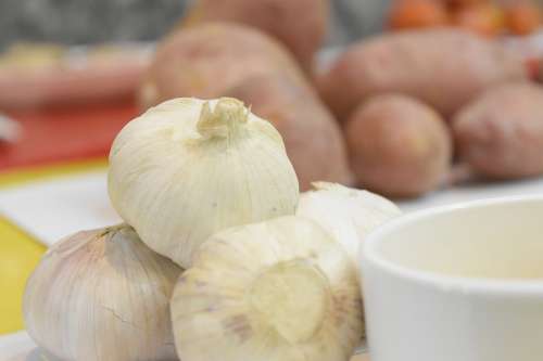 Organic Vegetable Garlic Cooking Kitchen Food