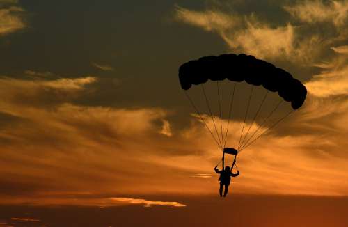 Paraglider Sky Paragliding Parachute Sport Freedom