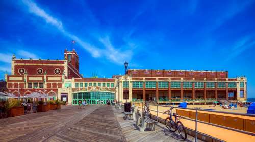 Paramount Theatre Asbury Park Tourism Boardwalk Sky