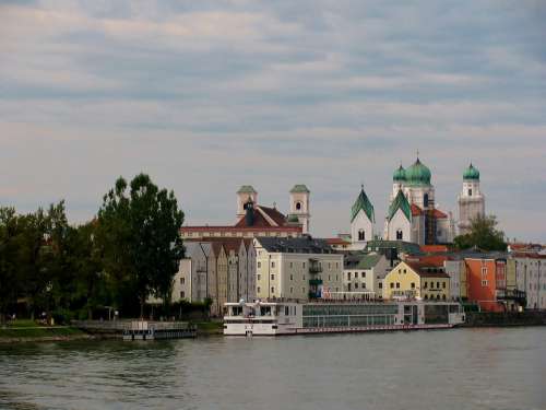 Passau Danube Panorama Historic Center Dom