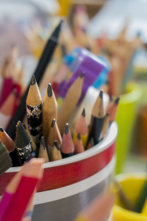 Pencil Colors Color Colorful Art Painting School
