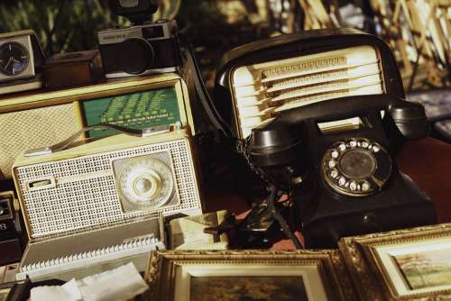 Phone Radio Antique Music