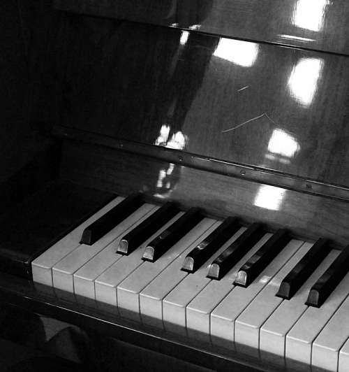 Piano Black And White Music Instrument