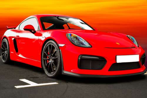 Porsche Cayman Gt4 Sunset Sports Car Car