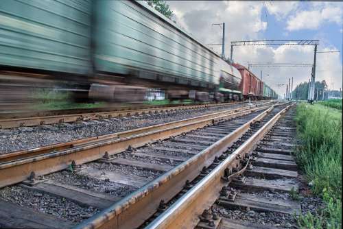 Railway The Ussr Train Cars Road Transport