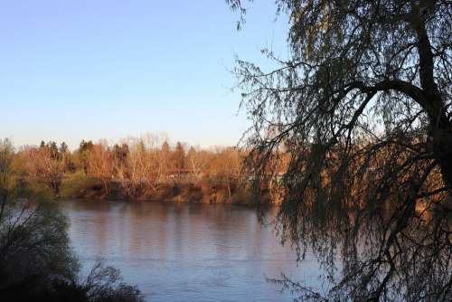River Mures Arad Romania Water Landscape Nature