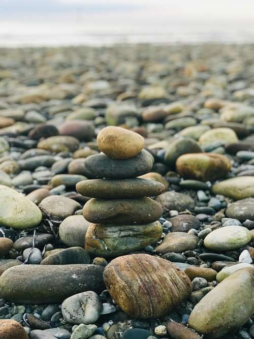 Rock Stack Beach Rocks Rock Stacked Balance Zen