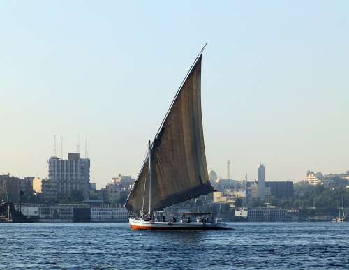 Sailboat The Sail Boat Water River Lake Nil
