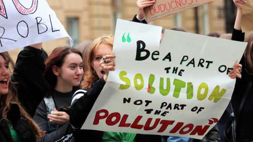 School Strike 4 Climate Demonstrations Zagreb