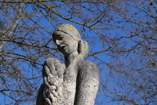 Sculpture Tenderness Maternal Love Figure Statue