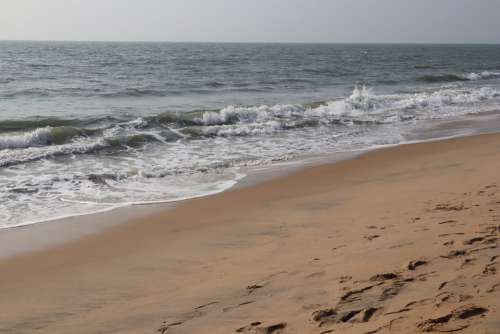 Sea Waves Beach Sand