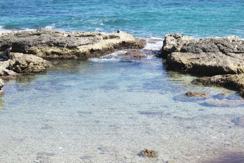Sea Puglia Salento Rock Rocks Water Nature