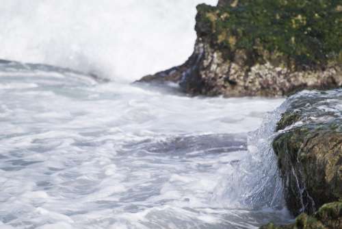 Sea Rocks Costa Water Cliffs Landscape Holidays