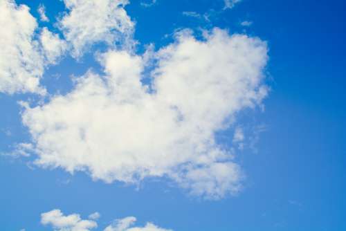 Sky Blue Clouds Heart Summer Cloud Weather