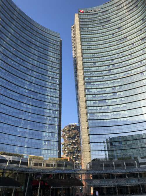 Skyscraper City Milan Milano Architecture Modern