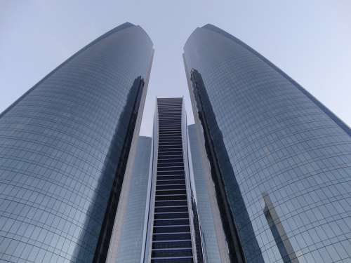 Skyscraper Abu Dhabi Architecture Facade Building
