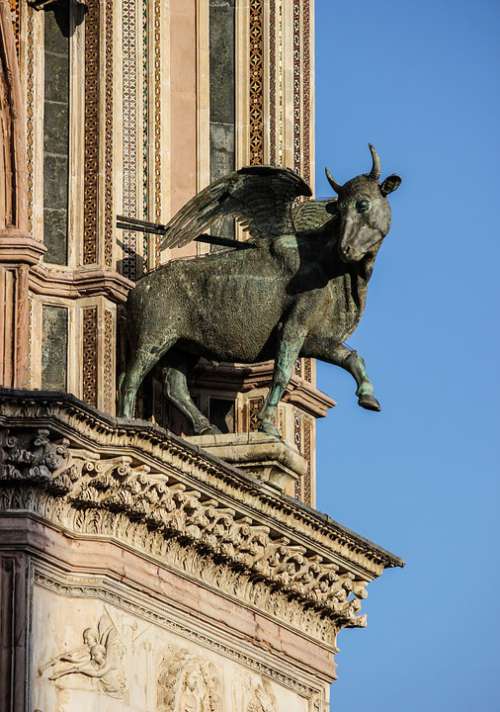 Statue Bull Bestiary Symbolic