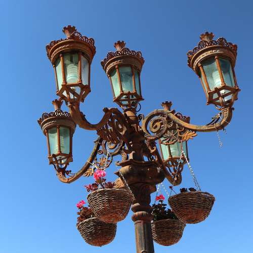 Street Lamp Lamppost Streetlight Decorating Ornate
