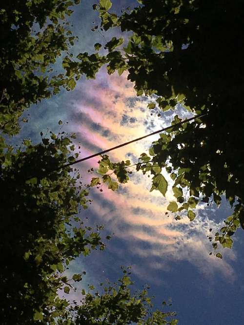 Sundog Sky Atmospheric Rainbow Cloud Nature