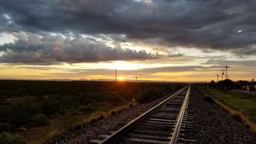 Sunrise Sunset Landscape Nature Sky Dawn Clouds