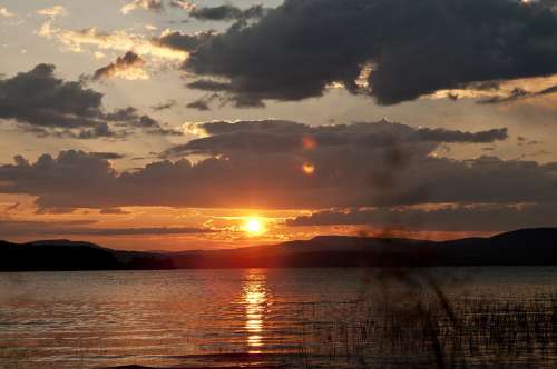 Sunset Lake Beaumont Provincial Park Canada
